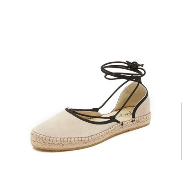 Free People Womans Tan Saude Marina Espadrille Lace-Up Flats with Wrap Laces 6.5 - Picture 2 of 6